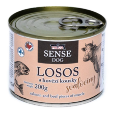 FALCO SENSE DOG konzerva 200 g losos a hovädzie